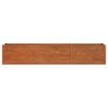 vidaXL Lit surélevé de jardin rouillé 240x40x45 cm acier corten