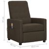 vidaXL Fauteuil de massage Marron Tissu