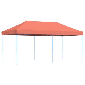 vidaXL Tente r&eacute;ception pliable escamotable terre cuite 580x292x315 cm