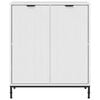 vidaXL Buffet Blanc brillant 69,5 x 33 x 82 cm Bois d'ing&eacute;nierie
