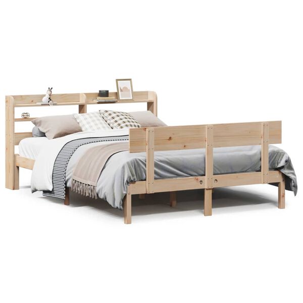 vidaXL Cadre de lit sans matelas 120x190 cm bois de pin massif