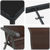 vidaXL Ensemble de salle à manger pour jardin 5 pcs Marron Poly rotin