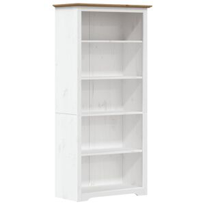 vidaXL Biblioth&egrave;que BODO marron 82x40x173 cm bois pin massif 5 niveaux