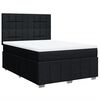 vidaXL Sommier &agrave; lattes de lit avec matelas Noir 160x200 cm Tissu