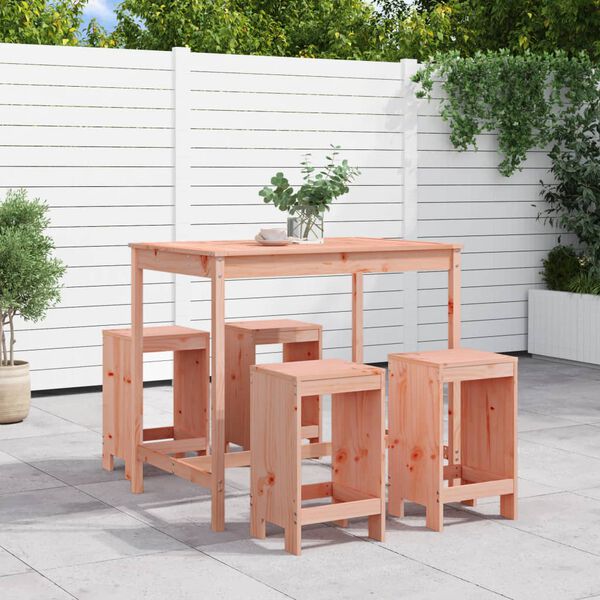 vidaXL Ensemble de bar de jardin 5 pcs bois massif de Douglas