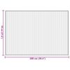 vidaXL Tapis rectangulaire marron 70x100 cm bambou