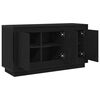 vidaXL Buffet Ch&ecirc;ne noir 102 x 35 x 55 cm Bois d'ing&eacute;nierie