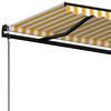 vidaXL Auvent r&eacute;tractable automatique 600x350 cm Jaune et blanc