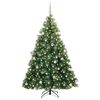 vidaXL Sapin de No&euml;l artificiel avec 300 LED Vert 240 cm PE et PVC