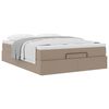 vidaXL Cadre de lit ottoman et matelas cappuccino 140x200cm similicuir
