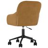 vidaXL Chaise pivotante de bureau Marron Velours