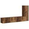vidaXL Ensemble meuble TV 3 pc Bois ancien Bois d'ing&eacute;nierie