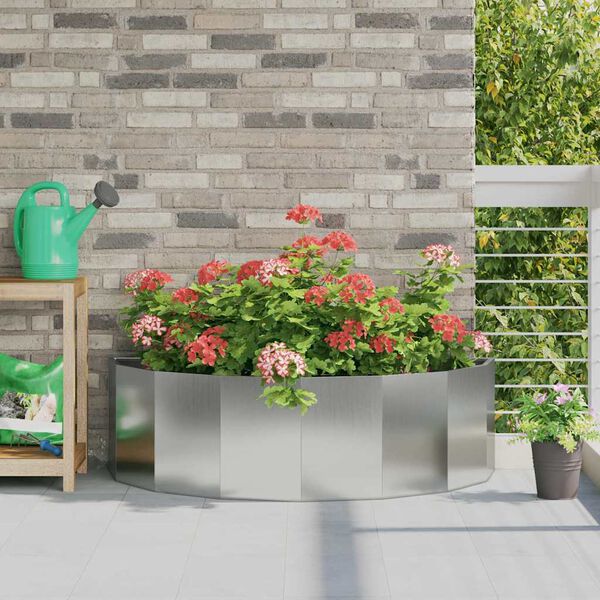 vidaXL Jardini&egrave;re Argent 120 x 60 x 35 cm Acier galvanis&eacute;