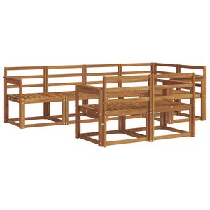 vidaXL Ensemble de canap&eacute;s d'ext&eacute;rieur 7 pcs Naturel