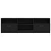 vidaXL Meuble TV Ch&ecirc;ne noir 150 x 33,5 x 45 cm Bois d'ing&eacute;nierie