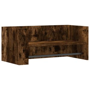 vidaXL &Eacute;tag&egrave;re murale ch&ecirc;ne fum&eacute; 70,5x35x30,5 cm bois d'ing&eacute;nierie