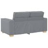 vidaXL Canap&eacute; 3 pcs Gris clair 220 x 80 x 84 cm Tissu en lin m&eacute;lang&eacute;
