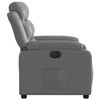 vidaXL Fauteuil inclinable &eacute;lectrique Gris Similicuir