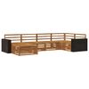 vidaXL Ensemble de canap&eacute;s d'ext&eacute;rieur 6 pc Naturel