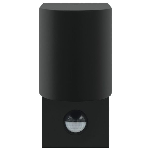 vidaXL Applique Murale Extérieure Noir 12 x 7 x 15 cm Acier inoxydable