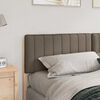 vidaXL T&ecirc;te de lit capitonn&eacute;e Marron et Taupe 200 cm Pin massif