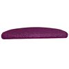 vidaXL Tapis d'escalier 20 pièces 65 x 21 x 4 cm Violet Demi-rond Grand
