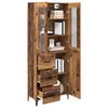 vidaXL Haut Armoire Bois Ancien 69,5 x 34 x 180 cm Bois d'ing&eacute;nierie
