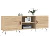 vidaXL Meuble TV chêne sonoma 150x30x50 cm bois d'ingénierie