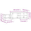 vidaXL Tables basses gigognes 2 pcs chêne sonoma bois d'ingénierie
