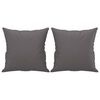 vidaXL Canap&eacute; 2 places avec oreillers d&eacute;coratifs gris 140cm similicuir