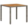 vidaXL Ensemble de salle &agrave; manger pour jardin 3 pcs Gris polyrotin