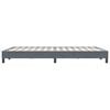 vidaXL Cadre de lit sans matelas gris fonc&eacute; 140x220 cm velours