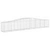 vidaXL Paniers à gabions arqués 20 pcs 400x50x60/80 cm Fer galvanisé