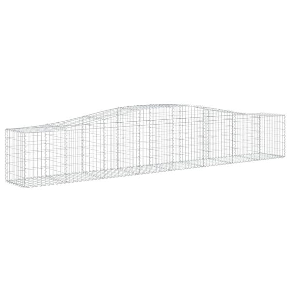 vidaXL Paniers à gabions arqués 20 pcs 400x50x60/80 cm Fer galvanisé