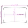vidaXL Voile d'ombrage 160 g/m&sup2; Blanc 5x6 m PEHD