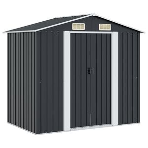 vidaXL Abri de stockage pour jardin Anthracite Acier 204x132x186 cm