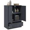 vidaXL Buffet haut anthracite 67x39x95 cm acier