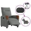 vidaXL Fauteuil inclinable &eacute;lectrique Gris fonc&eacute; Tissu