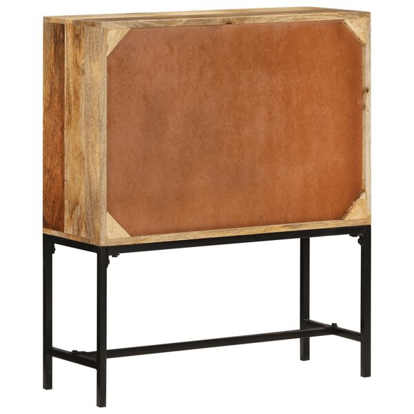 vidaXL Buffet 80x30x95 cm bois de manguier brut massif