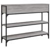 vidaXL Table console sonoma gris 100x25x75 cm bois d'ing&eacute;nierie