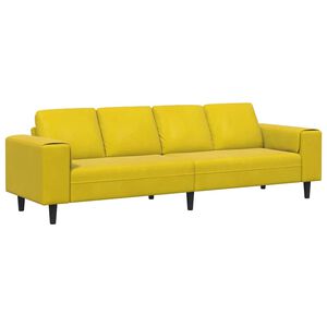 vidaXL Canap&eacute; de salon Jaune 250 x 77 x 76 cm