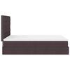 VidaXL Cadre de lit ottoman avec matelas marron fonc&eacute; 140x200 cm tissu
