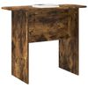vidaXL Table console Ch&ecirc;ne fum&eacute; 93 x 40 x 75 cm Bois d'ing&eacute;nierie