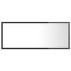 vidaXL Miroir LED salle de bain Gris brillant 100x8,5x37 cm Acrylique