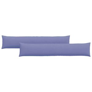 vidaXL Coussins de canap&eacute; 2 pcs Bleu denim 200 x 40 cm tissu