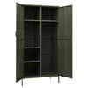 vidaXL Garde-robe Vert olive 90x50x180 cm Acier