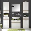 Trendteam Armoire murale rangement Set-One blanc/ch&ecirc;ne clair San Remo