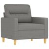 vidaXL Fauteuil Gris fonc&eacute; 60 cm Tissu