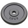 vidaXL Plaque de poids 4 pcs 4x7,5 kg Fonte