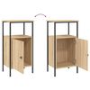 vidaXL Tables de chevet 2 pcs chêne sonoma 41x31x80 cm bois ingénierie